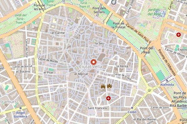 Map showing Tinto Fino Ultramarino in Valencia