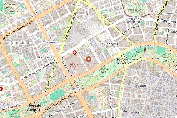 Map showing Wine Gallery Ruzafa in Valencia