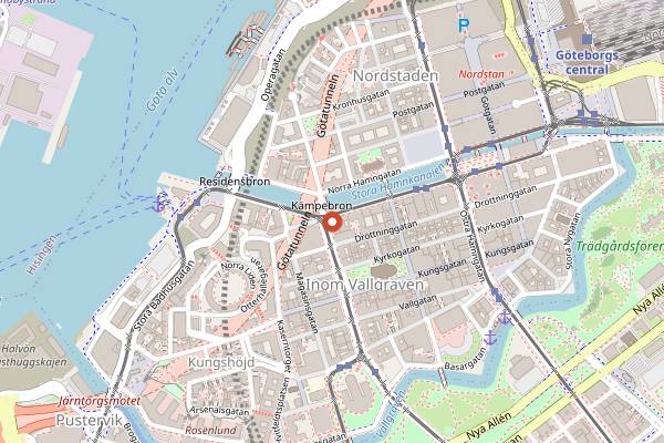 Map showing Brogyllen in Gothenburg