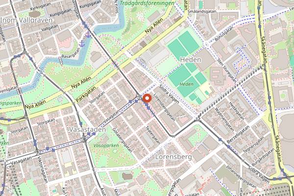 Map showing Pom och Flora in Gothenburg