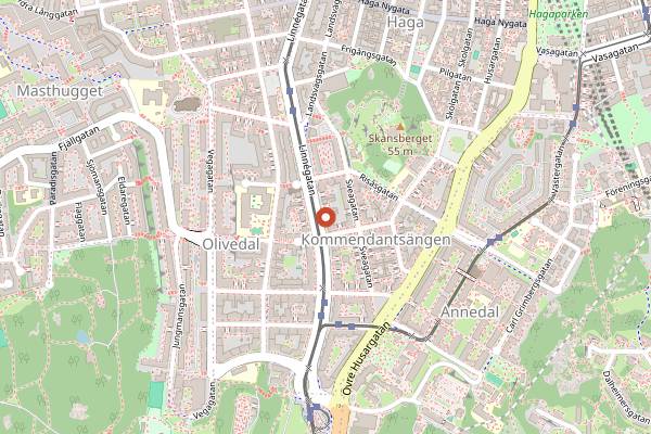 Map showing Specerihandlaren in Gothenburg