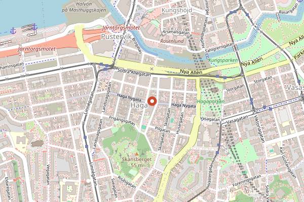 Map showing Vagas in Gothenburg