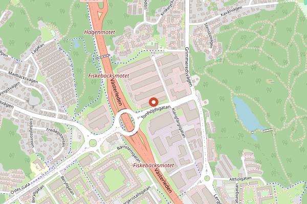 Map showing O/O Brewing Taproom in Gothenburg