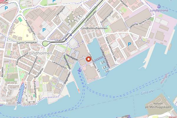 Map showing Sad Robot Brewing in Gothenburg