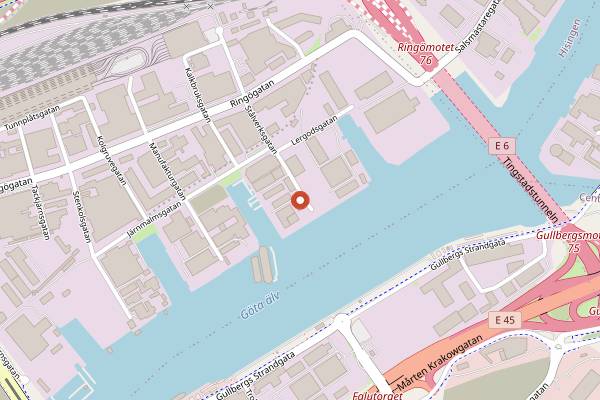 Map showing Stigbergets Bryggan in Gothenburg