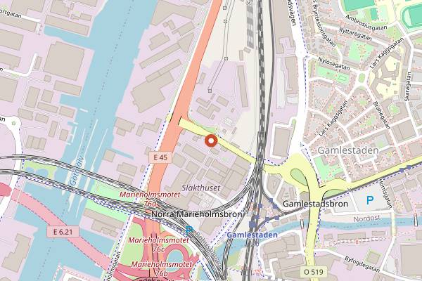 Map showing Spike Brewery in Gothenburg