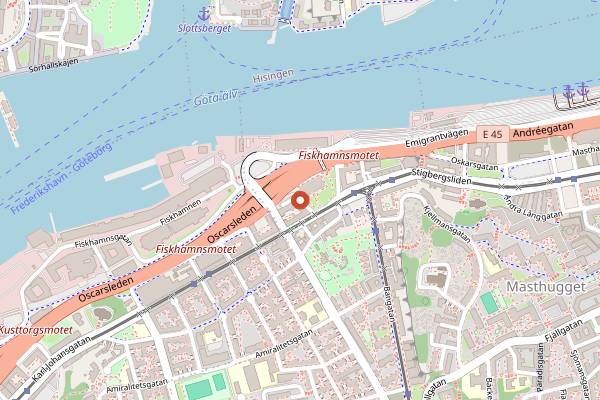 Map showing Cum Pane in Gothenburg