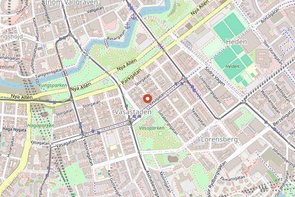 Map showing Andrum Buffet in Gothenburg
