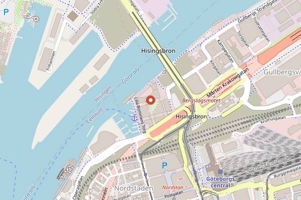 Map showing Bang Bang Bangers in Gothenburg