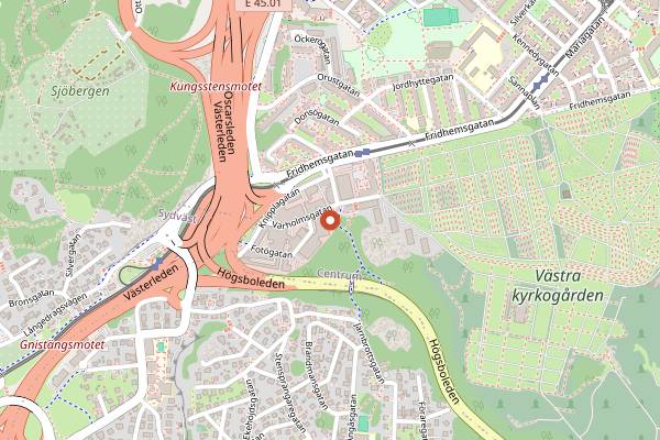 Map showing Beerbliotek Taproom Snacks in Gothenburg
