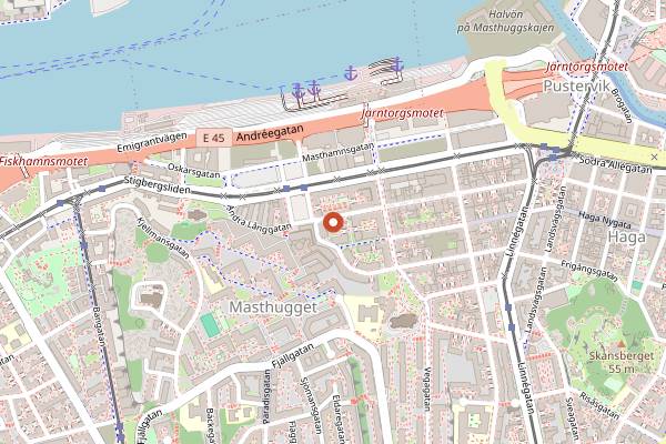 Map showing JINX Bar Snacks in Gothenburg
