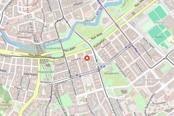 Map showing Sunset Falafelkungen in Gothenburg