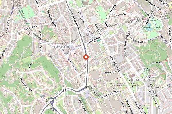 Map showing Blue Brunch and Bar in Gothenburg
