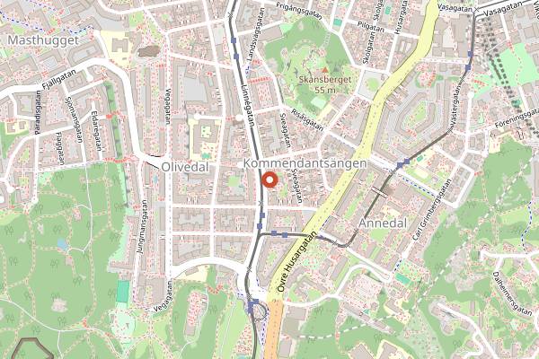 Map showing Brunchoteket in Gothenburg