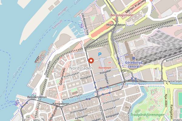 Map showing Andrum in Gothenburg