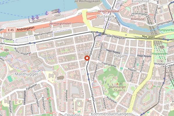 Map showing Poppy in Gothenburg