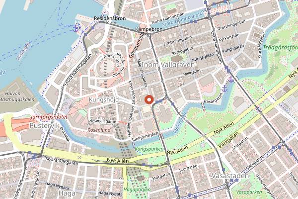 Map showing Tavolo in Gothenburg