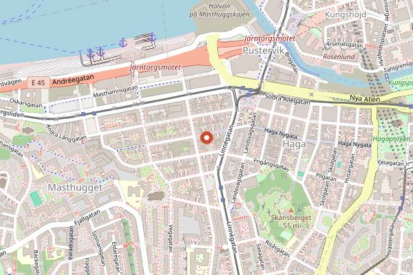 Map showing Smycket Roastery in Gothenburg