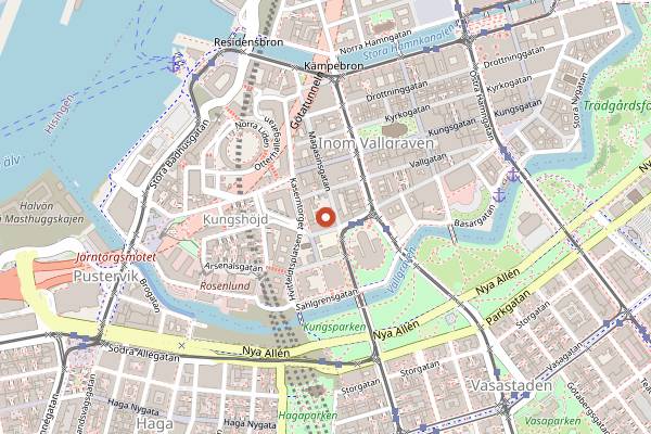 Map showing Da Matteo Barista Course in Gothenburg