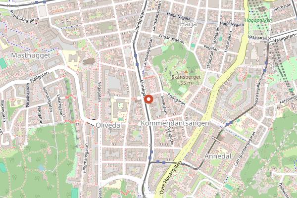 Map showing Swedish Home Cooking Class in Gothenburg