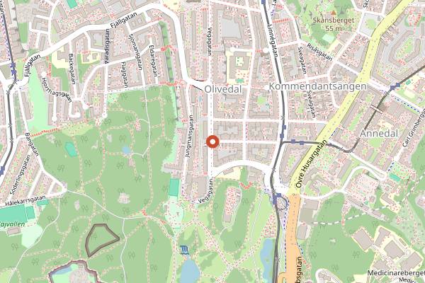 Map showing Bistro Odette in Gothenburg