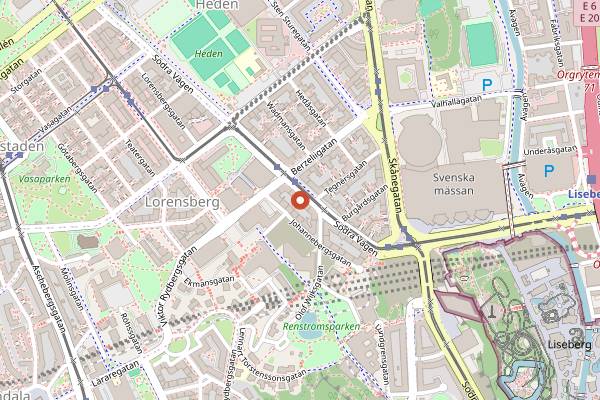 Map showing Project in Gothenburg