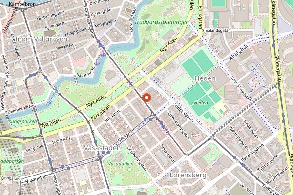 Map showing Bishop Arms in Gothenburg