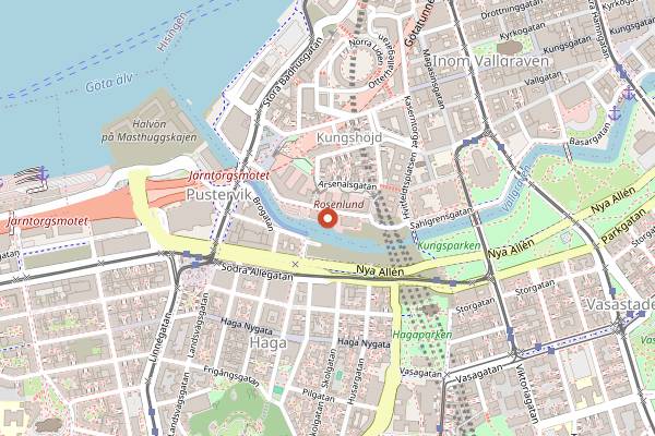 Map showing Feskekorka in Gothenburg