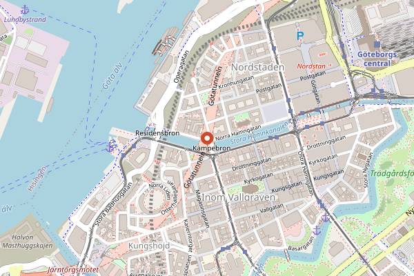 Map showing Bhoga in Gothenburg