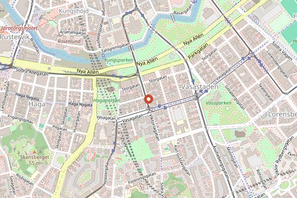 Map showing Koka in Gothenburg