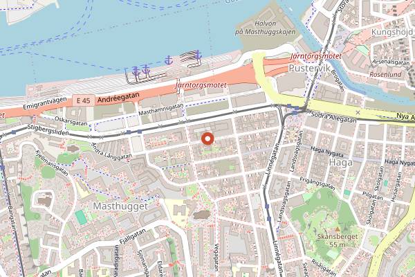 Map showing Folk Bar in Gothenburg