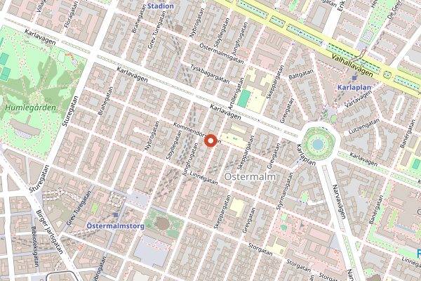 Map showing Corner Club in Stockholm