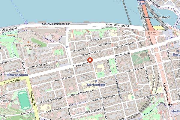 Map showing Marie Laveau in Stockholm