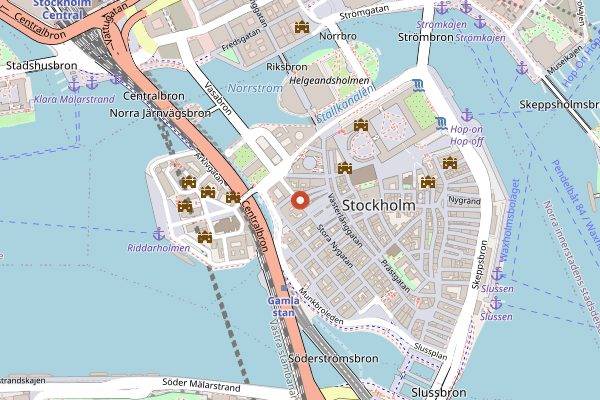 Map showing Stampen in Stockholm