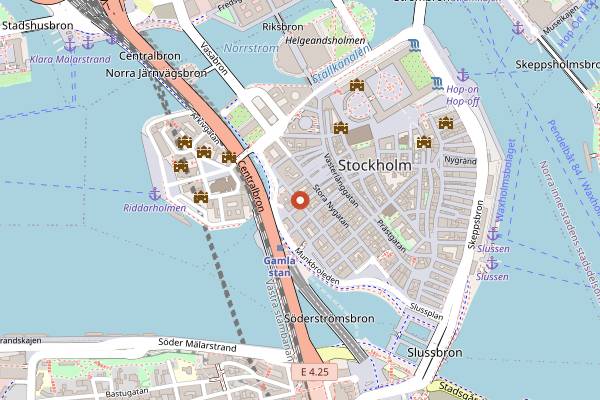 Map showing Tweed Bar in Stockholm