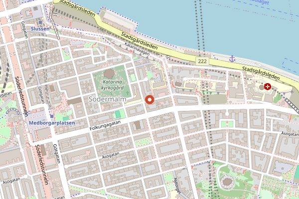 Map showing Greasy Spoon Sodermalm in Stockholm