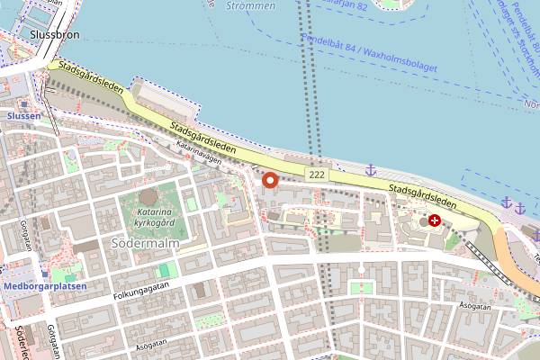 Map showing Hermans Trädgårdscafé in Stockholm