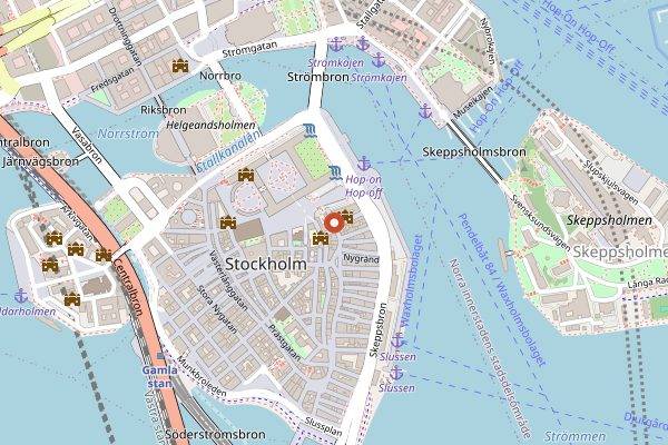 Map showing Tradition Dagens Lunch in Stockholm