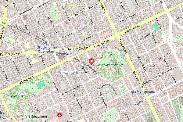 Map showing Café Pascal in Stockholm
