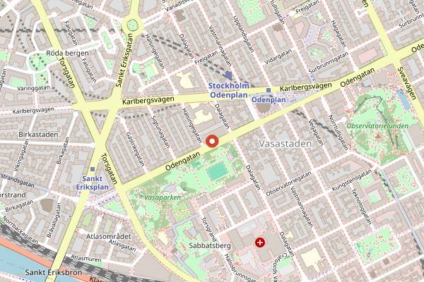 Map showing Konditori Ritorno in Stockholm
