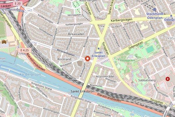 Map showing Mellqvist Kaffebar in Stockholm
