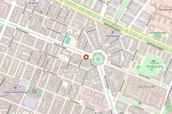 Map showing Broms in Stockholm