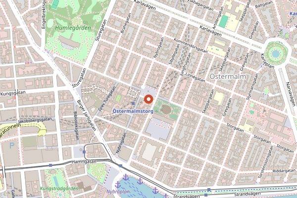 Map showing Lisa Elmqvist in Stockholm