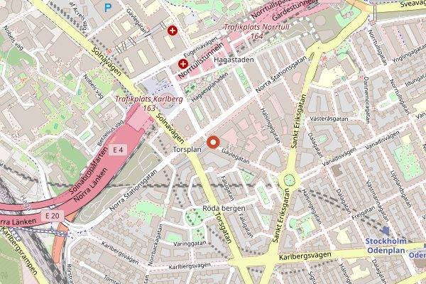 Map showing Cafe Pascal Coffee Roastery in Stockholm