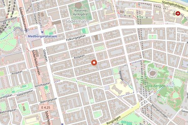 Map showing Camilla's Kitchen Swedish Meatballs in Stockholm