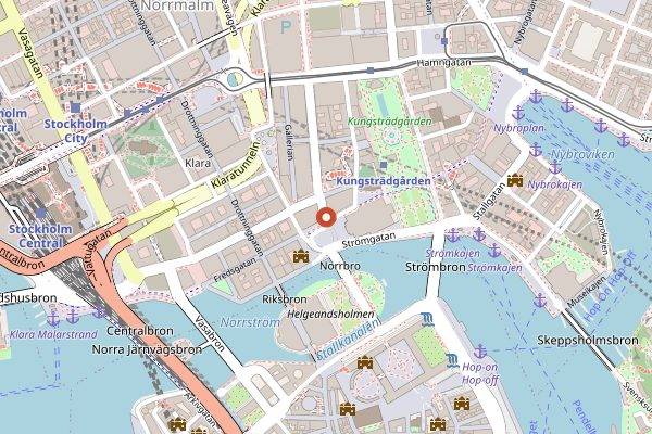 Map showing Adam / Albin in Stockholm