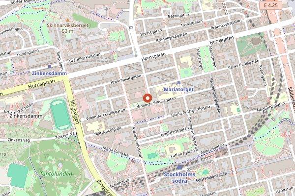 Map showing Celeste in Stockholm