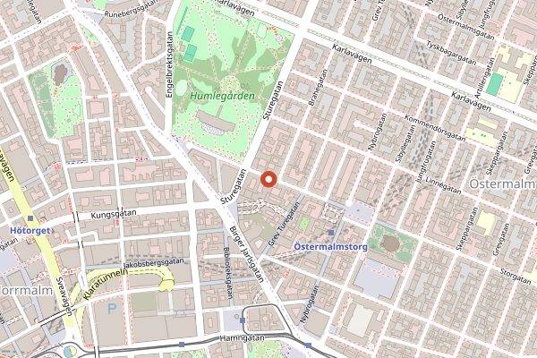 Map showing Ekstedt in Stockholm