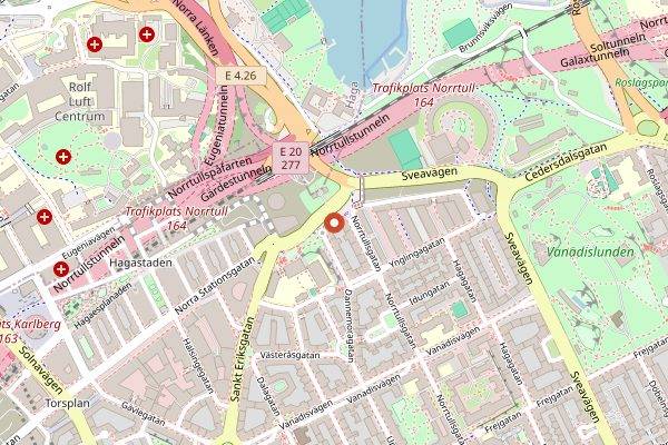 Map showing Etoile in Stockholm