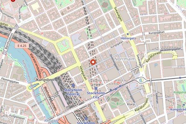 Map showing Frantzén in Stockholm